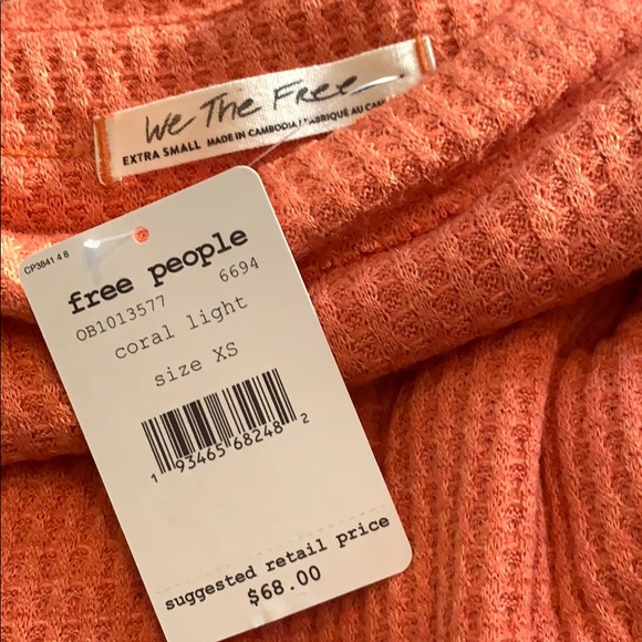 Free People North Shore Thermal Knit Tunic Top XS - Picture 5 of 10